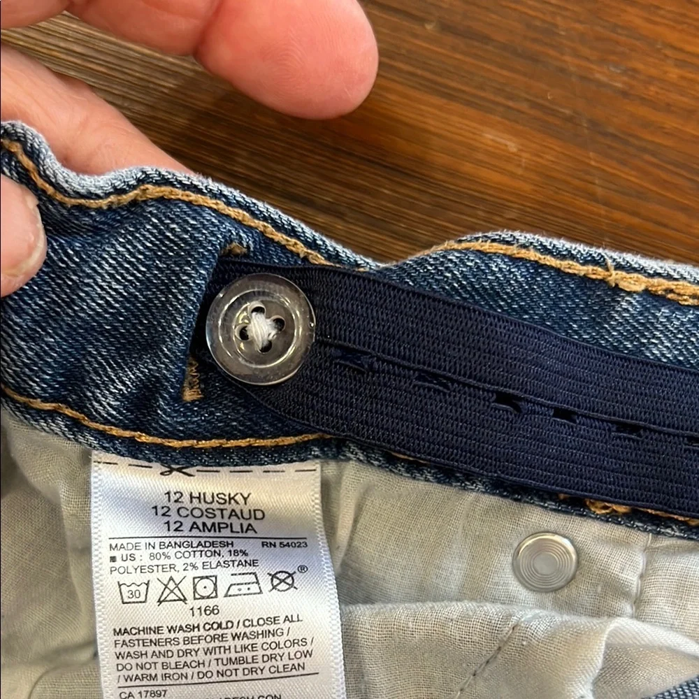 Old Navy Blue Straight-Leg Jeans Medium Weight